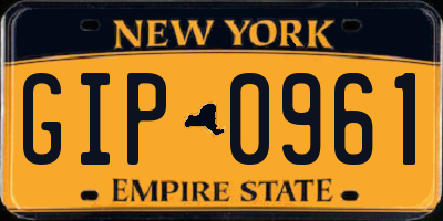 NY license plate GIP0961