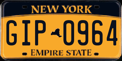 NY license plate GIP0964