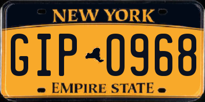 NY license plate GIP0968