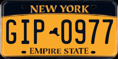 NY license plate GIP0977
