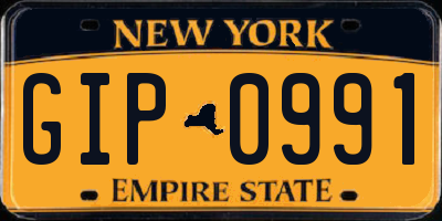 NY license plate GIP0991