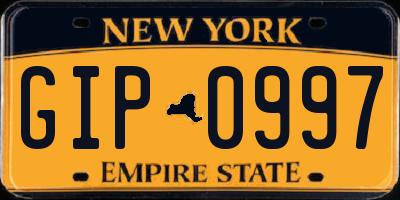 NY license plate GIP0997