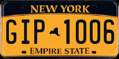 NY license plate GIP1006