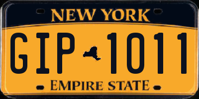 NY license plate GIP1011