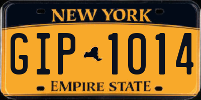 NY license plate GIP1014