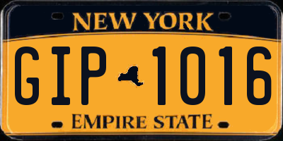 NY license plate GIP1016