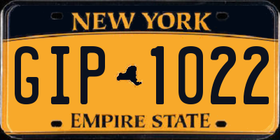 NY license plate GIP1022