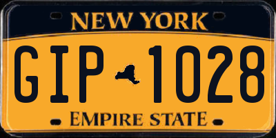 NY license plate GIP1028