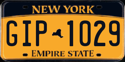 NY license plate GIP1029