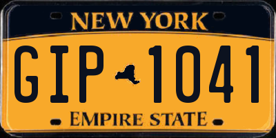 NY license plate GIP1041