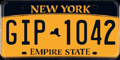NY license plate GIP1042