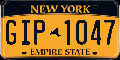 NY license plate GIP1047