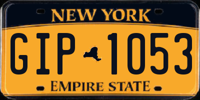 NY license plate GIP1053