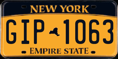 NY license plate GIP1063