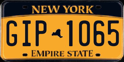NY license plate GIP1065