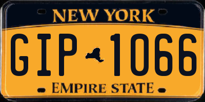 NY license plate GIP1066