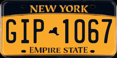 NY license plate GIP1067