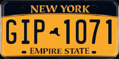 NY license plate GIP1071