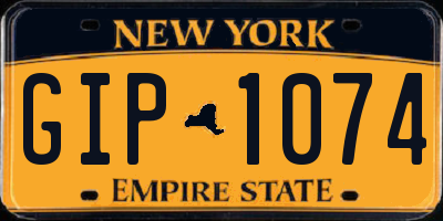 NY license plate GIP1074