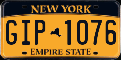 NY license plate GIP1076