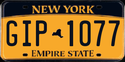NY license plate GIP1077