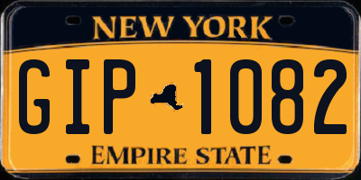 NY license plate GIP1082