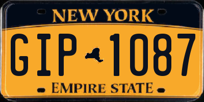 NY license plate GIP1087