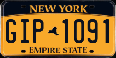 NY license plate GIP1091