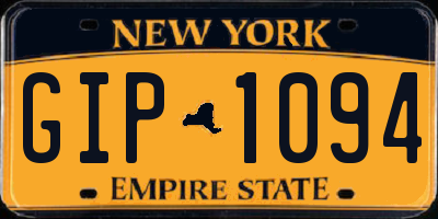 NY license plate GIP1094