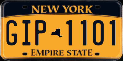 NY license plate GIP1101