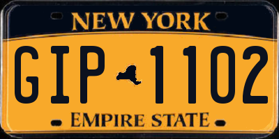 NY license plate GIP1102