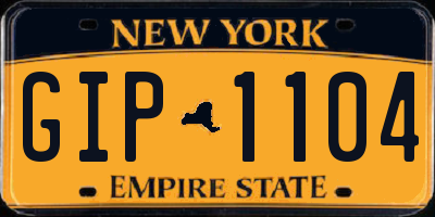 NY license plate GIP1104