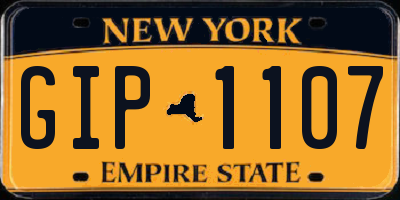 NY license plate GIP1107