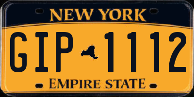 NY license plate GIP1112