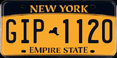 NY license plate GIP1120