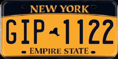 NY license plate GIP1122