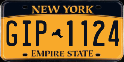 NY license plate GIP1124