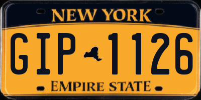 NY license plate GIP1126