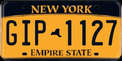 NY license plate GIP1127