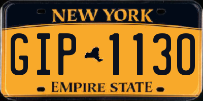 NY license plate GIP1130