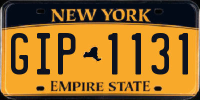 NY license plate GIP1131