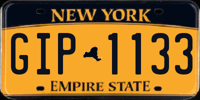 NY license plate GIP1133
