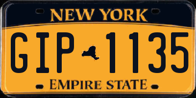 NY license plate GIP1135
