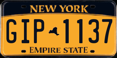 NY license plate GIP1137