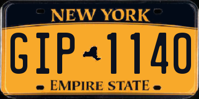 NY license plate GIP1140