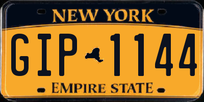 NY license plate GIP1144