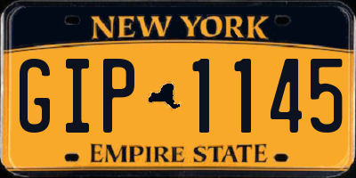 NY license plate GIP1145