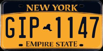NY license plate GIP1147