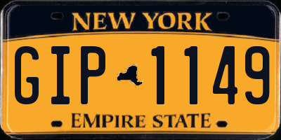 NY license plate GIP1149