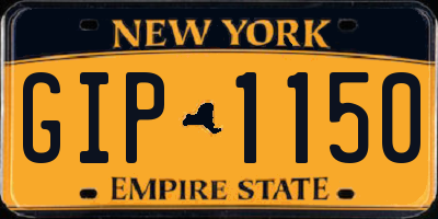 NY license plate GIP1150